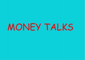 Money Talks - Dr Martin Hepworth