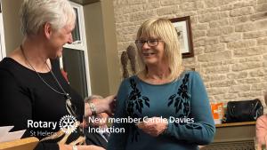 Carole Davies Joins our Family of Rotary