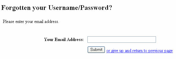 Send password by email