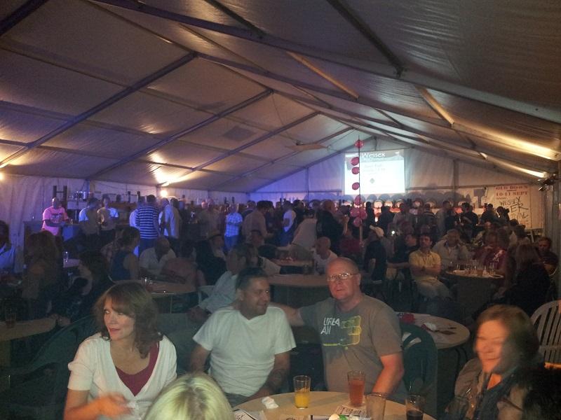 A packed marquee at the beer festival