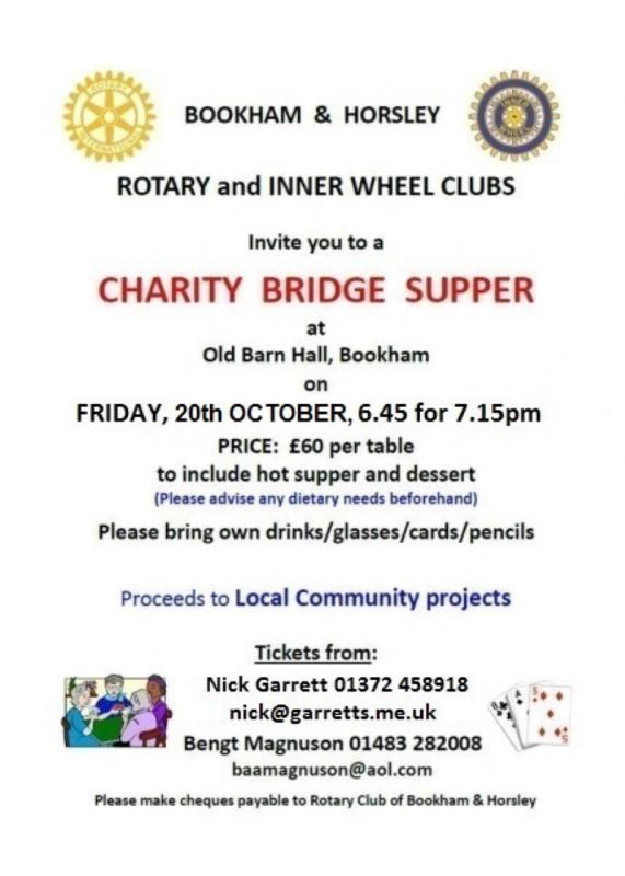 Charity Bridge Evening Rotary District