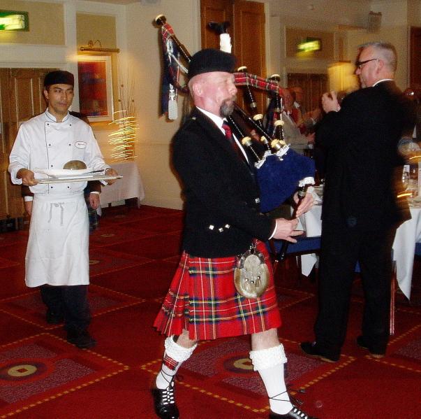 Piping in the Haggis