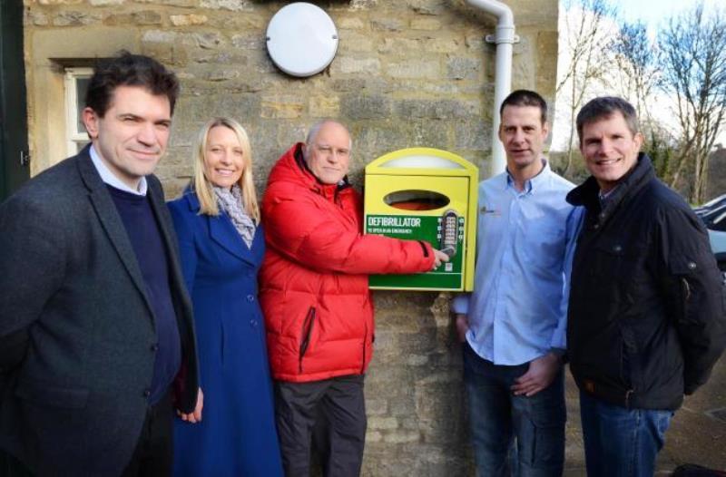 Launching the new Defibrillator at Cogges  