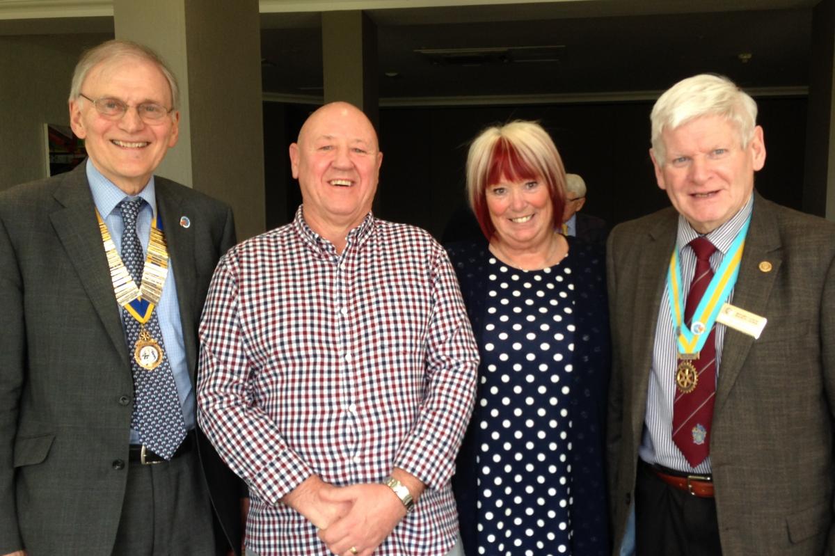Cath and Ken with President Chris and Deputy DG Jim