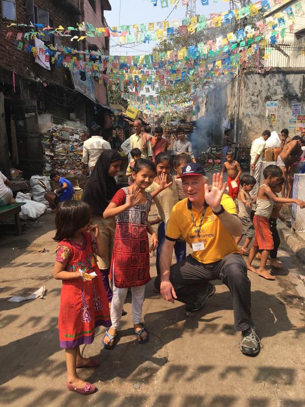 Our club member Clive Bath on a recent immunisation programme in Mumbai 