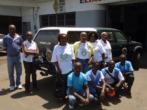 Mary's Meals Liberia Team with new vehicle