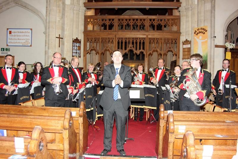 Swindon Pegasus Brass at the Rotary Concert for charity in Highworth Parish Church