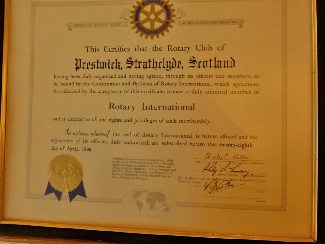 Prestwick Rotary 70th Birthday