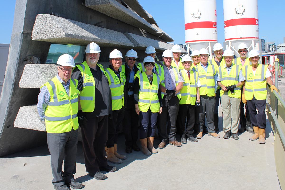 Dundee Rotarians at the V&A Design Museum building site