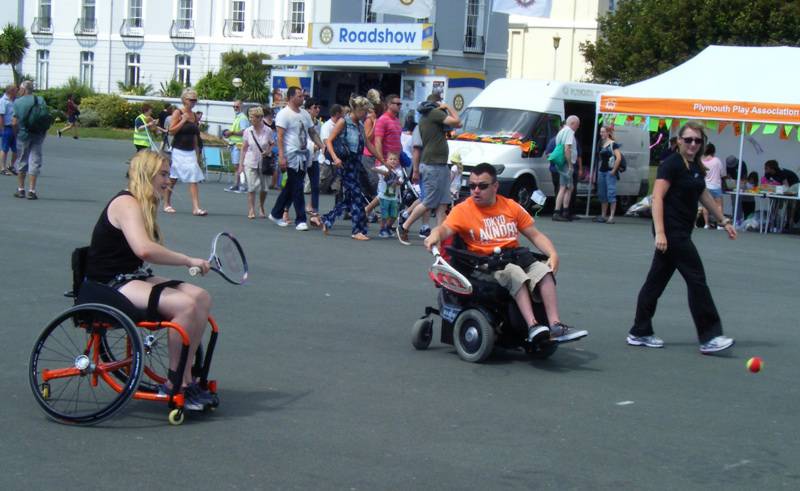 Breaking Down the barriers at Hoe Event. The Club is committed to raising awareness of the activities and opportunities available to people with disabilities while at the same time raising public awareness of what people with disabilities have to offer. 