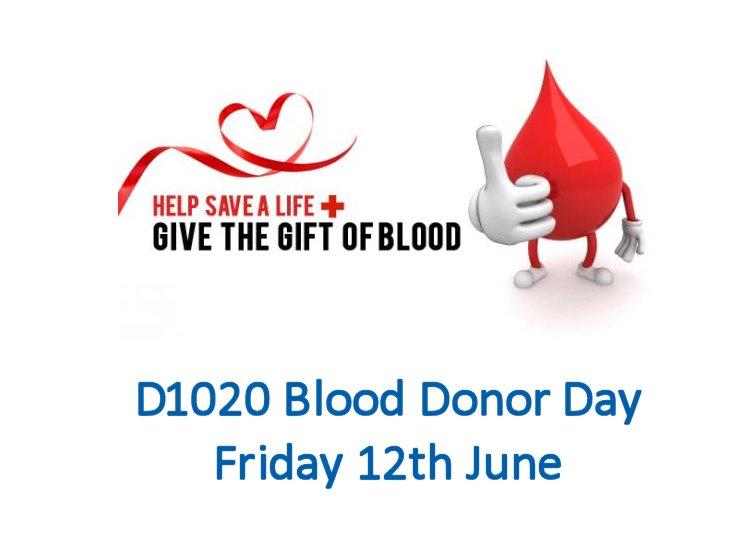 D1020 Blood Donor Day Rotary Club Of Kelso
