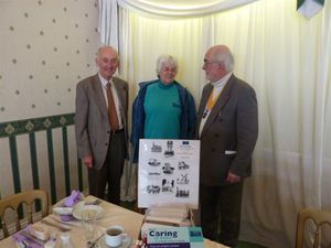 Katherine Smith with Rtn Keith Dowse (left) and Senior Vice David Houchell