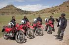 Riders for Health bikes in Lesotho