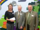 President David Love, Vice-president Alan Cutting, and Vanessa Bell from EACH, at the visit of RCHS to the TreeHouse on 24th April 2012