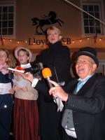 Kay Alexander (BBC Midlands Today presenter) opening the Shipston Rotary Victorian Evening