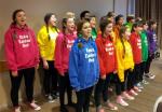 Rosie's Rainbow singers entertain us.