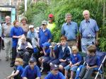 Some of the children and Rotarians at Bristol Zoo