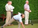 David demonstrates an excellent technique whilst Harry waits