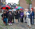 At the Sandbach Crosses