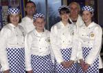  Bicester Rotary Young Chef finalists with judges, Duncan Parsonage and Gerry Pantanella