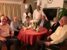 Some of the prize winners with chief judge Paul Wilkinson and Rotarian John Brown 
