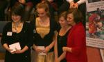 Cherie Blair presented the Award and Certificates