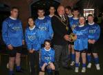 The Lord Mayor of Birmingham Councillor John Lines is pictured with pupils from Old Park School in Dudley.