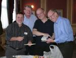 The winning team happy at their work
