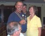 Graham & Linda Taylor accept the  coveted Chancer Cup