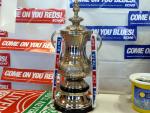 Replica FA Cup at Sainsbury's