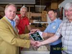  The changing faces of Rotary! 92 year Eric with the President  Hennie of  RC of s-Hertogenbosch