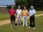 The 9 hole Texas Scramble Team Prizes - 'Marriott's Mates' (Derek Marriott, Colin Davies, Steve Runnacles, and Martin Makey).