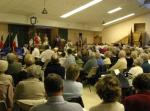 Park of the packed audience.