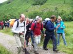  Our intrepid members set off to tackle the mountains.