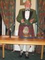John Thornhill and the haggis.
