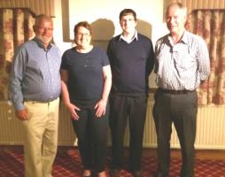 President Robin with Victoria Massey, Craig Swire and Nigel