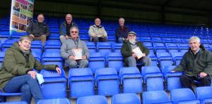 Presentation of tablets takes place in the grandstand at Hawick Rugby Club's Mansfield Park