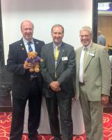 District Governor Richard Purdon with President Dave and the President of Cheltenham North