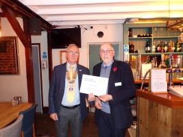 Alan Childs is inducted as a member of our Club Tuesday 7th November 2023