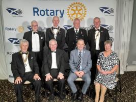Presidents of Borders Clubs who attended, with Area Governor James Bruce