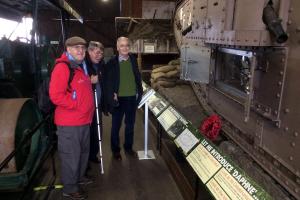 DD , President Mark and Secretary Ian getting tanked up at The Museum of Lincolnshire Life