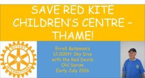 Saving Red Kite Children"™s Centre: Erroll"™s Sky Dive