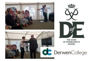 Presentation of Derwen Duke of Edinburgh's Award 2016