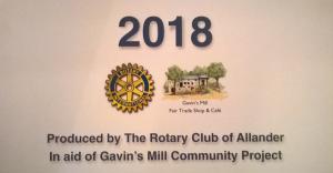 Allander Rotary 2018 Calendar now on sale. 