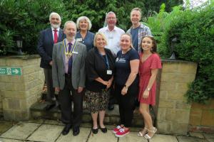 Guests from Charities -- Bournestream Trust, Local Young Careers, Dursley in Bloom, Allsorts, and Hope For Tomorrow