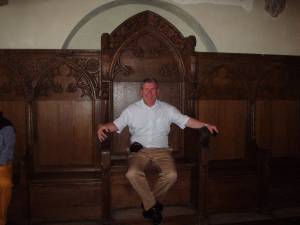 President Mike in the Grand Master's Chair