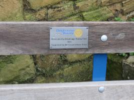 Renovated bench on the canal path