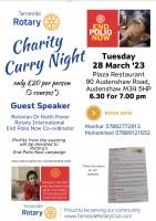 Charity Dinner 28th March