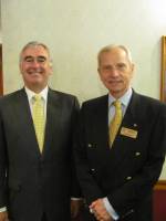 Speaker Graham Watson and member Austin Dunn