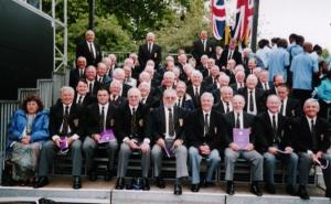 Caldicote Male Voice Choir at the Celebration of the Queens Golden Jubilee.